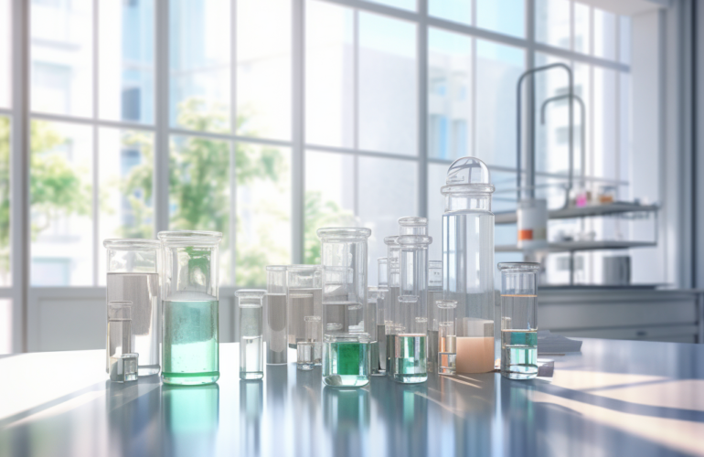 laboratory beaker ethanol solvents