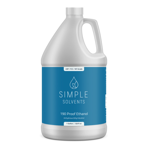 simple solvents ethanol 190 Proof 1 gallon jug