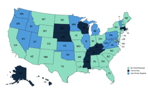 Food Grade Ethanol Shipping Map