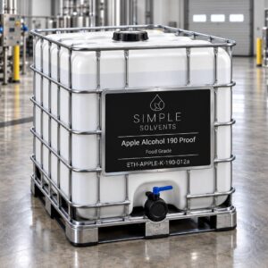 Apple Alcohol 190 Proof bulk 270 gallon tote for sale from Simple Solvents