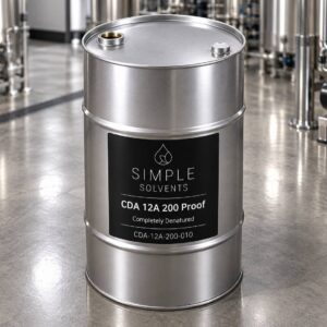 CDA 12A 200 Proof bulk 55 gallon drum for sale from Simple Solvents