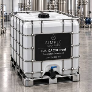 CDA 12A 200 Proof bulk 270 gallon tote for sale from Simple Solvents
