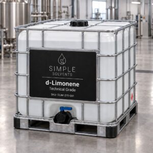 d-Limonene bulk 270 gallon poly tote for sale from Simple Solvents
