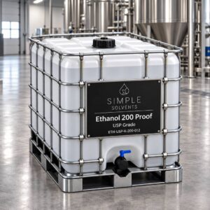 Ethanol USP Grade 200 Proof bulk 270 gallon tote for sale from Simple Solvents