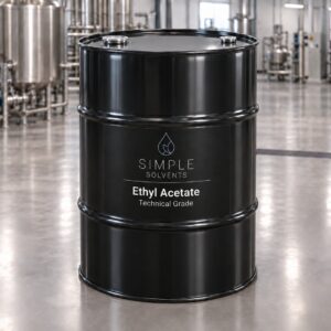 Ethyl Acetate Technical Grade bulk 55 gallon drum for sale from Simple Solvents