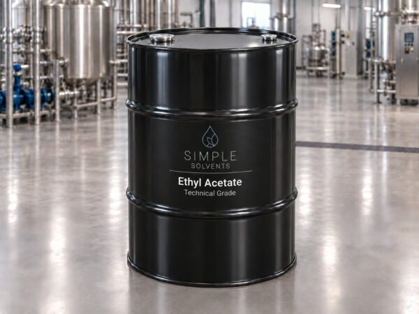 Ethyl Acetate Technical Grade Bulk 55 Gallon Drum | Simple Solvents Ethyl Acetate Technical Grade bulk 55 gallon drum for sale from Simple Solvents