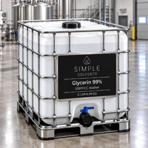 Glycerin 99% bulk 270 gallon tote for sale from Simple Solvents