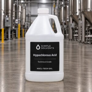 1 gallon jug of Hypochlorous Acid (HOCl) Technical Grade sanitizing solution from Simple Solvents