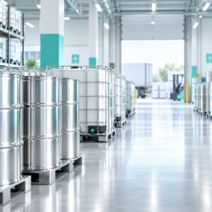 Bulk industrial alcohol drums and totes