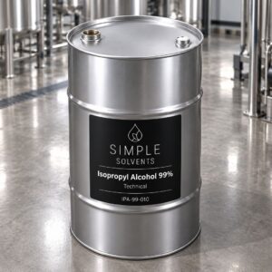 Isopropyl Alcohol 99% Technical Grade bulk 55 gallon drum for sale from Simple Solvents