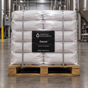 Pallet of Oxone 25 kg bags, Technical Grade oxidizer, bulk wholesale from Simple Solvents