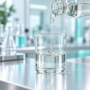 Glycerin polyol solvent being poured