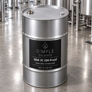 SDA 3C 200 Proof bulk 55 gallon drum for sale from Simple Solvents