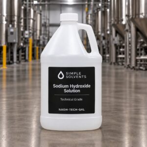 1 gallon jug of Sodium Hydroxide Solution (caustic soda) Technical Grade from Simple Solvents