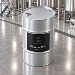 Toluene 99% bulk 55 gallon drum for sale from Simple Solvents