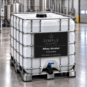 Whey Alcohol 190 Proof bulk 270 gallon tote for sale from Simple Solvents